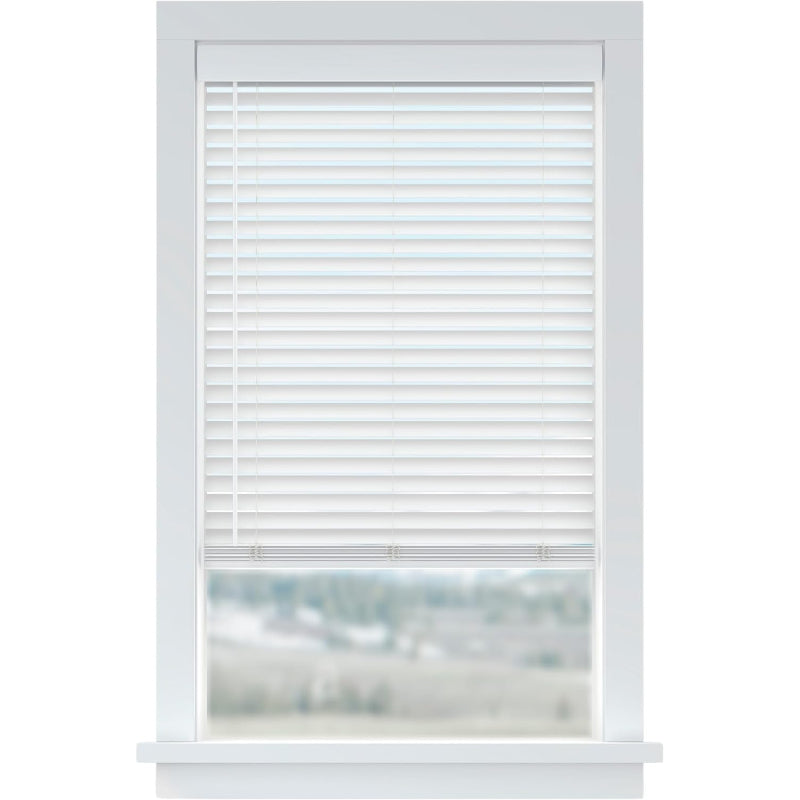 Basics Cordless Faux Wood Blinds
