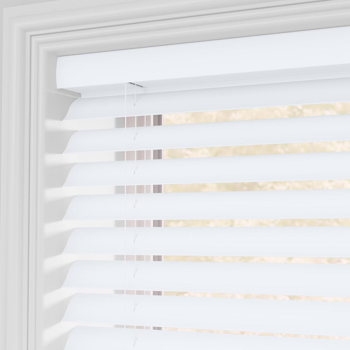 2" Cordless Faux Wood Blinds