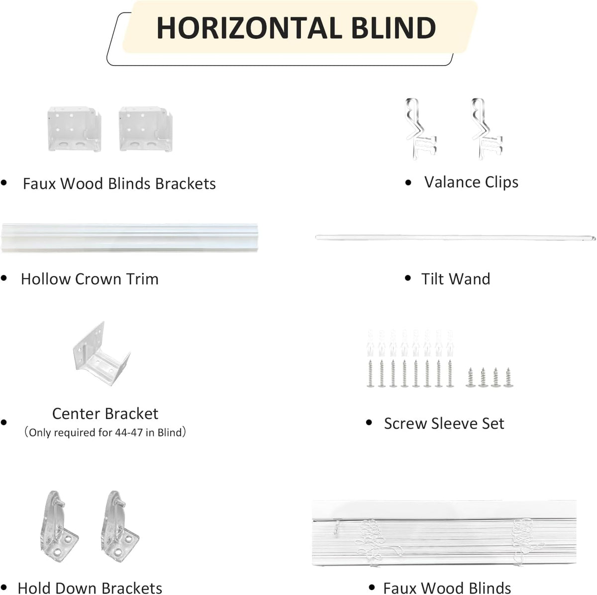 2" Faux Wood Horizontal Blinds