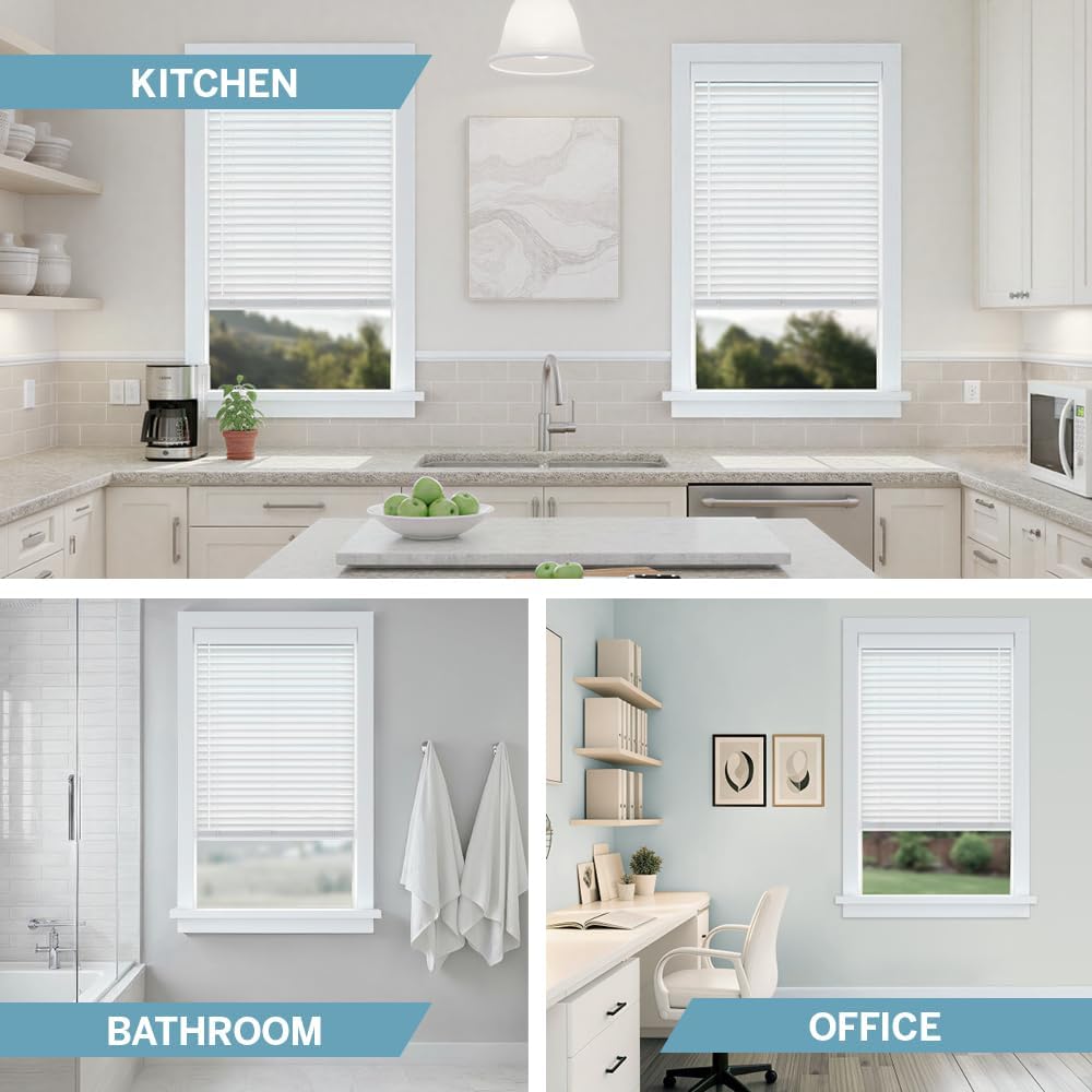 Basics Cordless Faux Wood Blinds