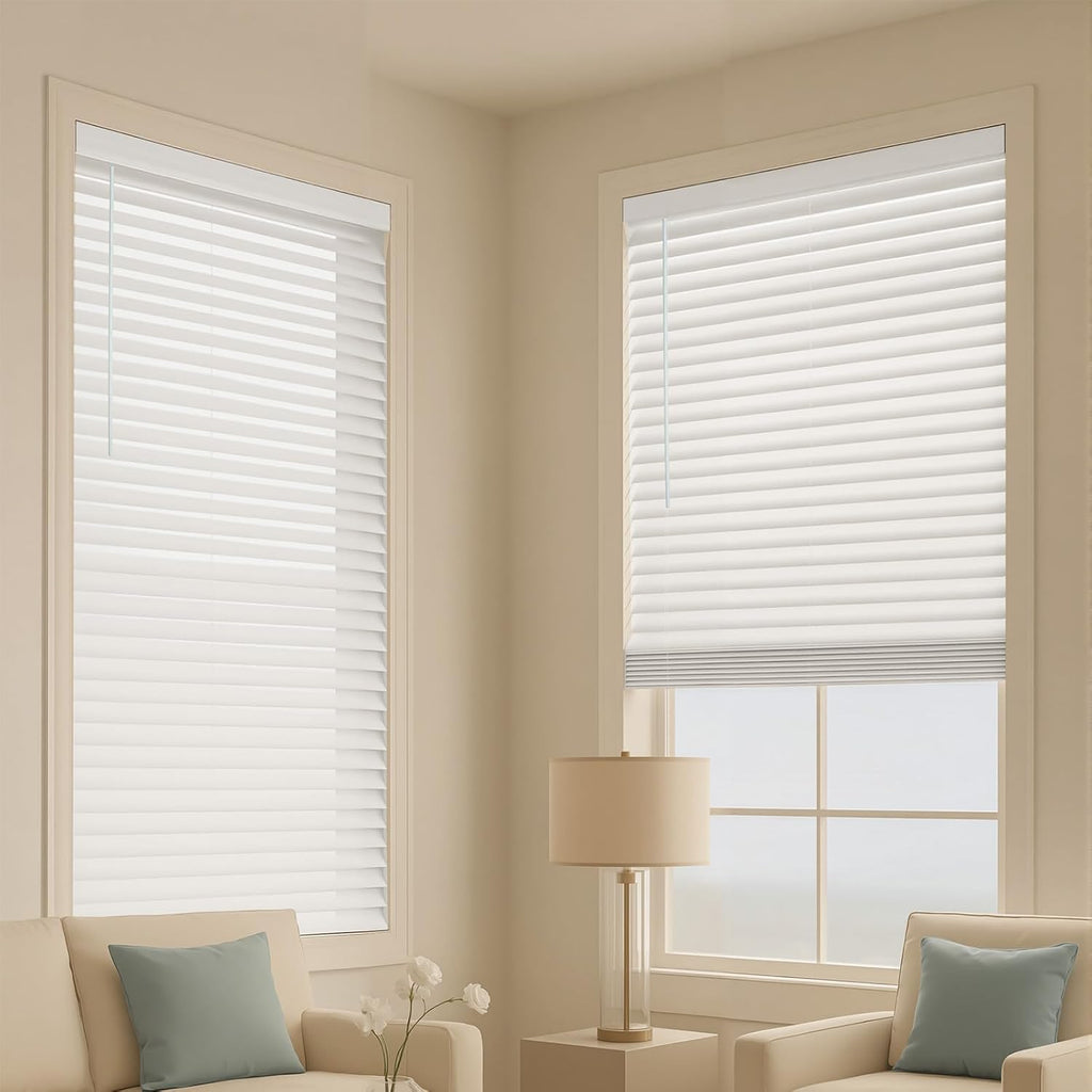 2" Cordless Faux Wood Blinds