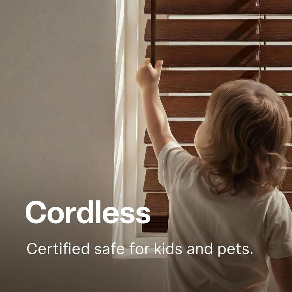 2" Cordless Faux Wood Blinds