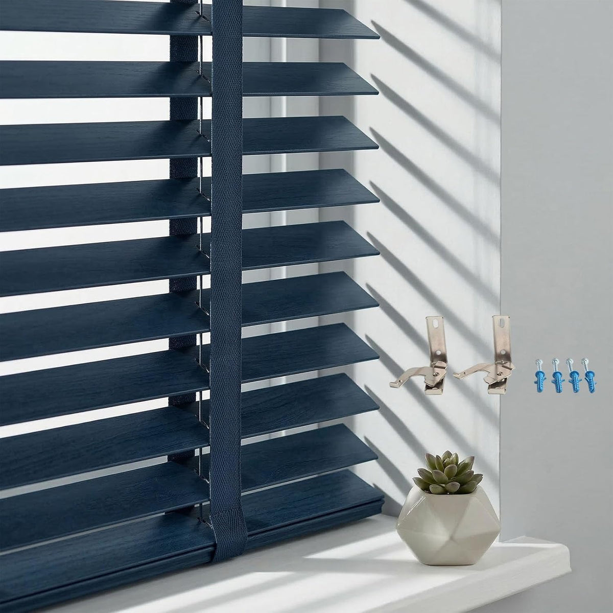 2" Solid Wood Horizontal Window Blinds
