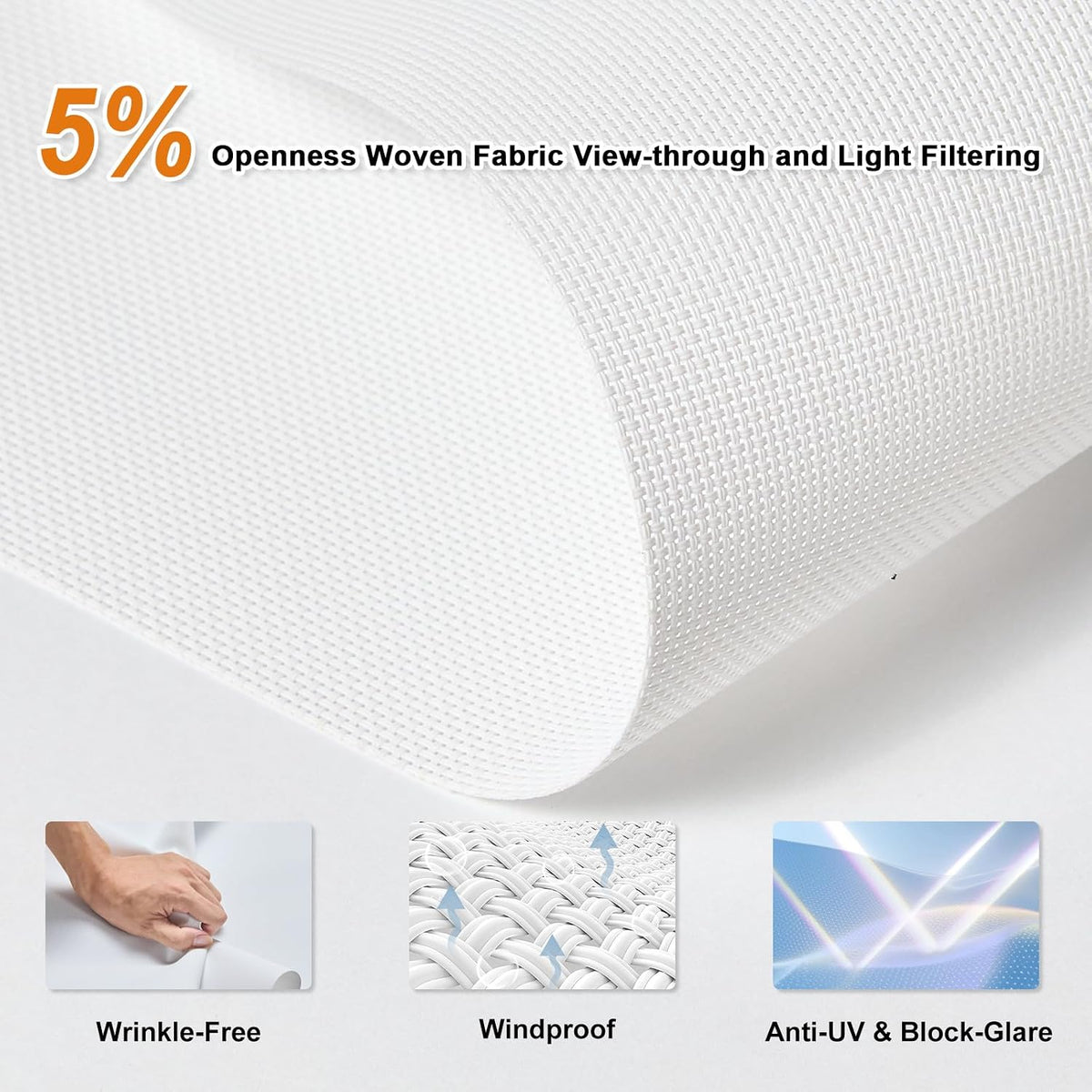 Custom Cordless Solar Roller Shades