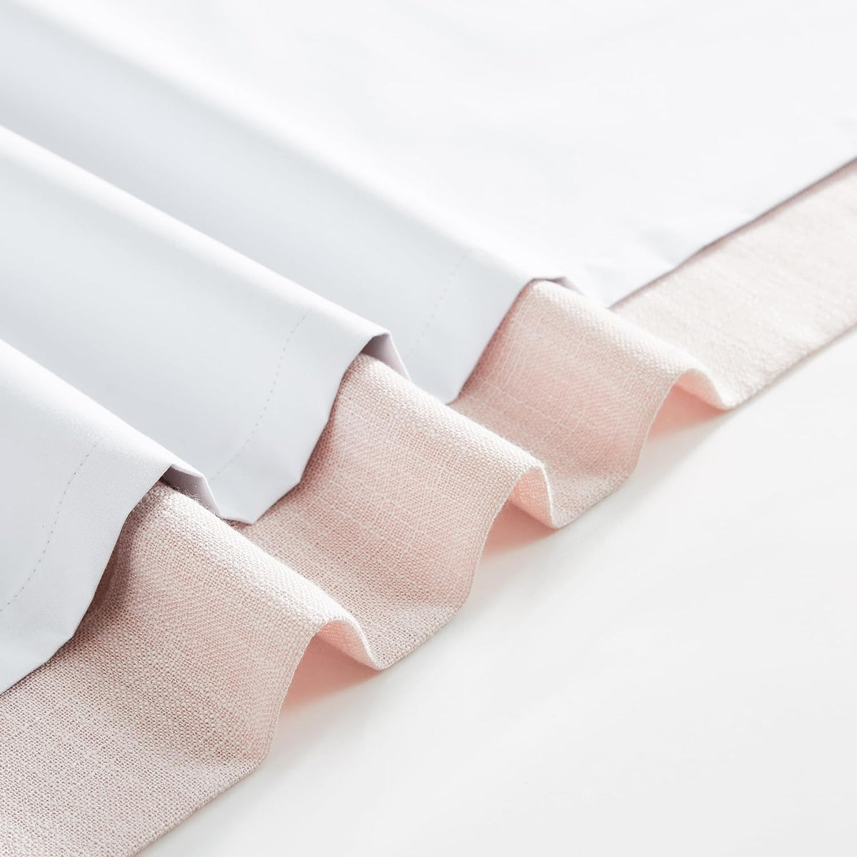 Pink Pinch Pleated Blackout Curtains 2 Panels