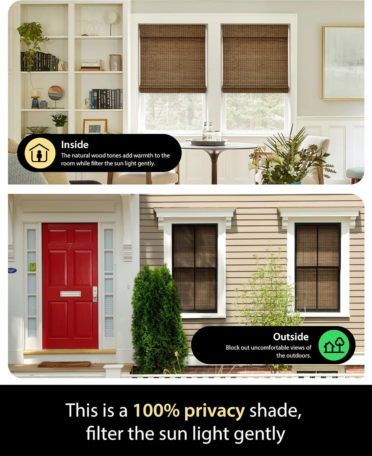 Bamboo Roman Shades
