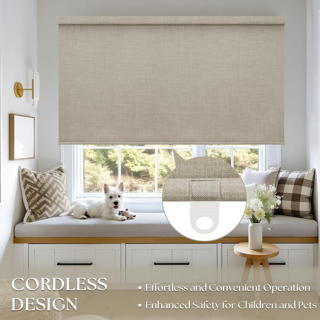 Extra Wide Cordless Blackout Roller Shades