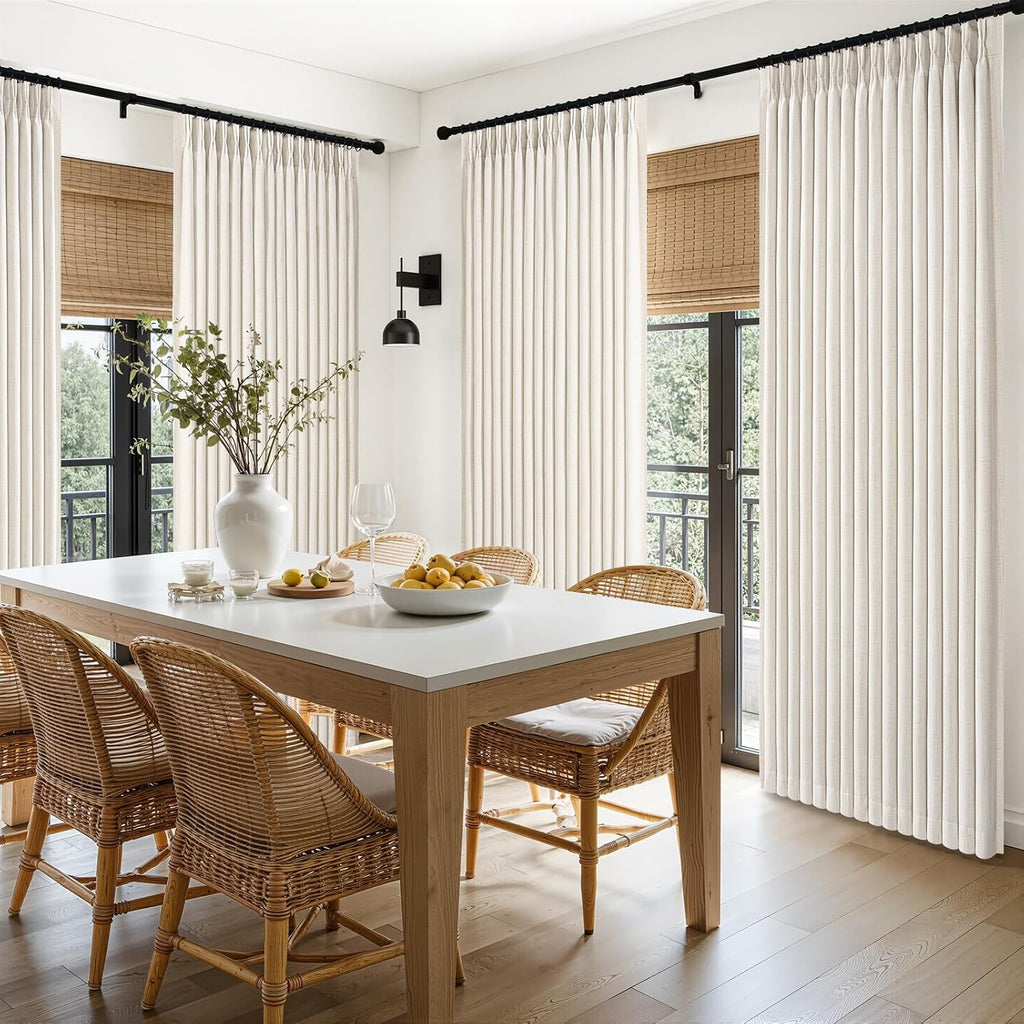 Pinch Pleated 100% Blackout Curtains 2 Panels