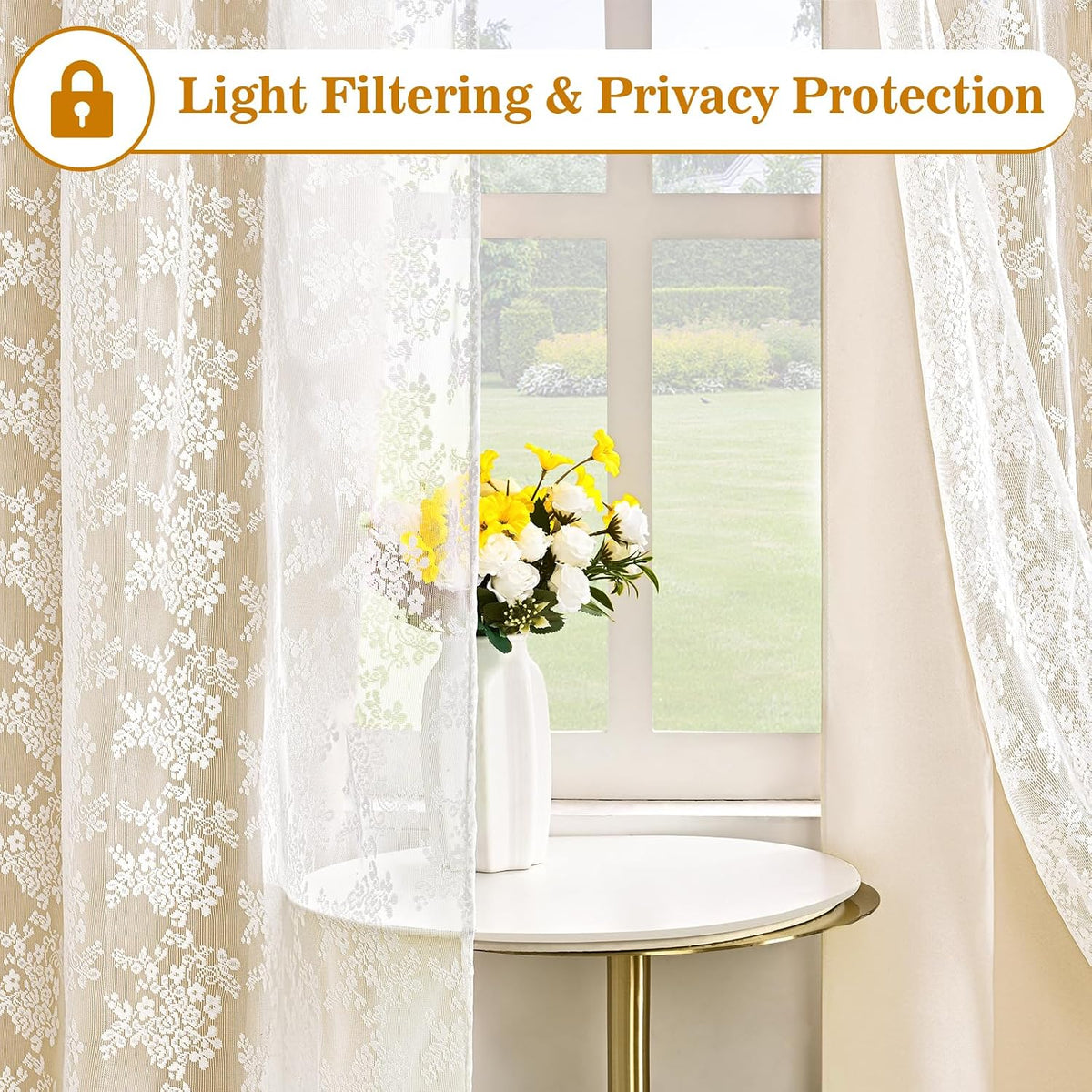 Double Layer Grommet Blackout Curtains 2 Panels