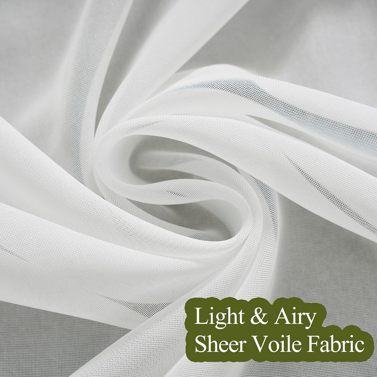 White Pinch Pleated Floor to Ceiling Sheer Curtains