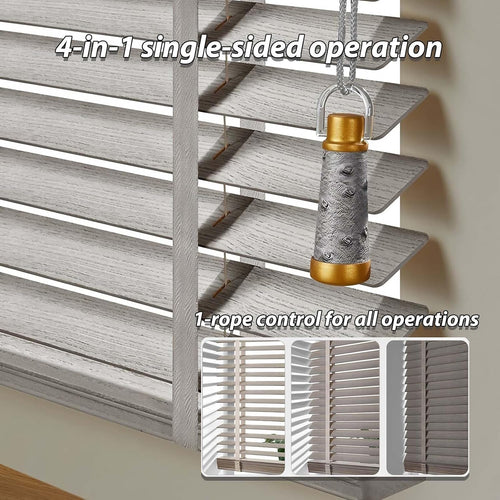 2" Solid Wood Horizontal Window Blinds
