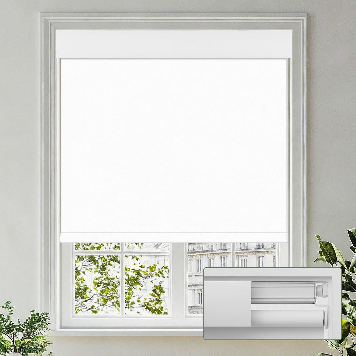 No Drill Blackout Roller Shades