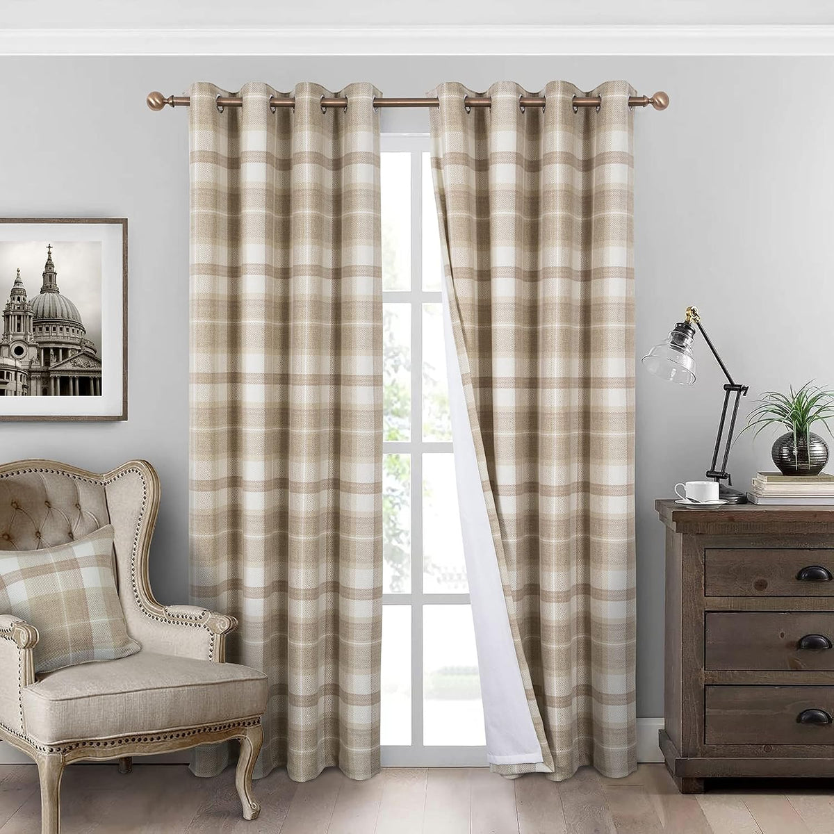 Grommet Blackout Curtains 2 Panels