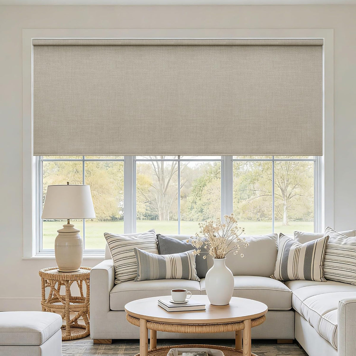 Extra Wide Cordless Blackout Roller Shades