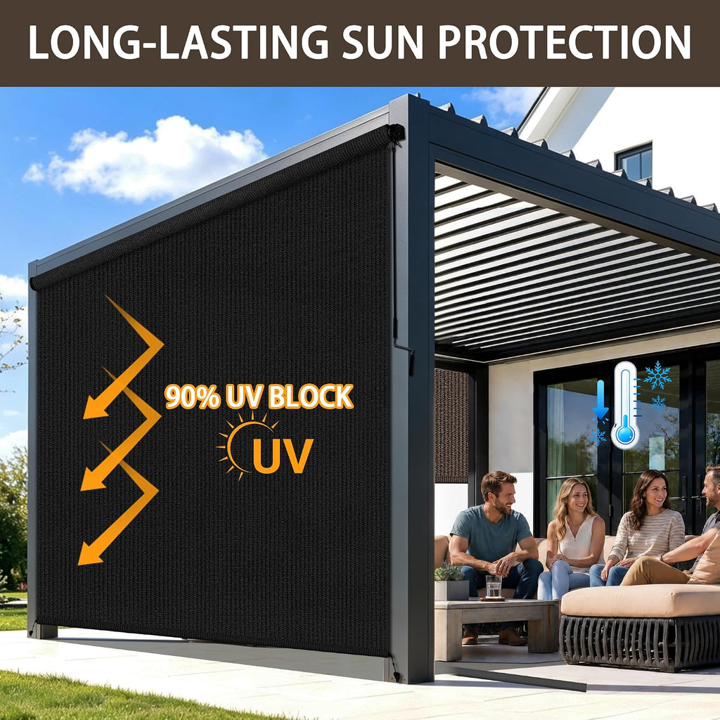 Outdoor Cordless Patio Roller Shades