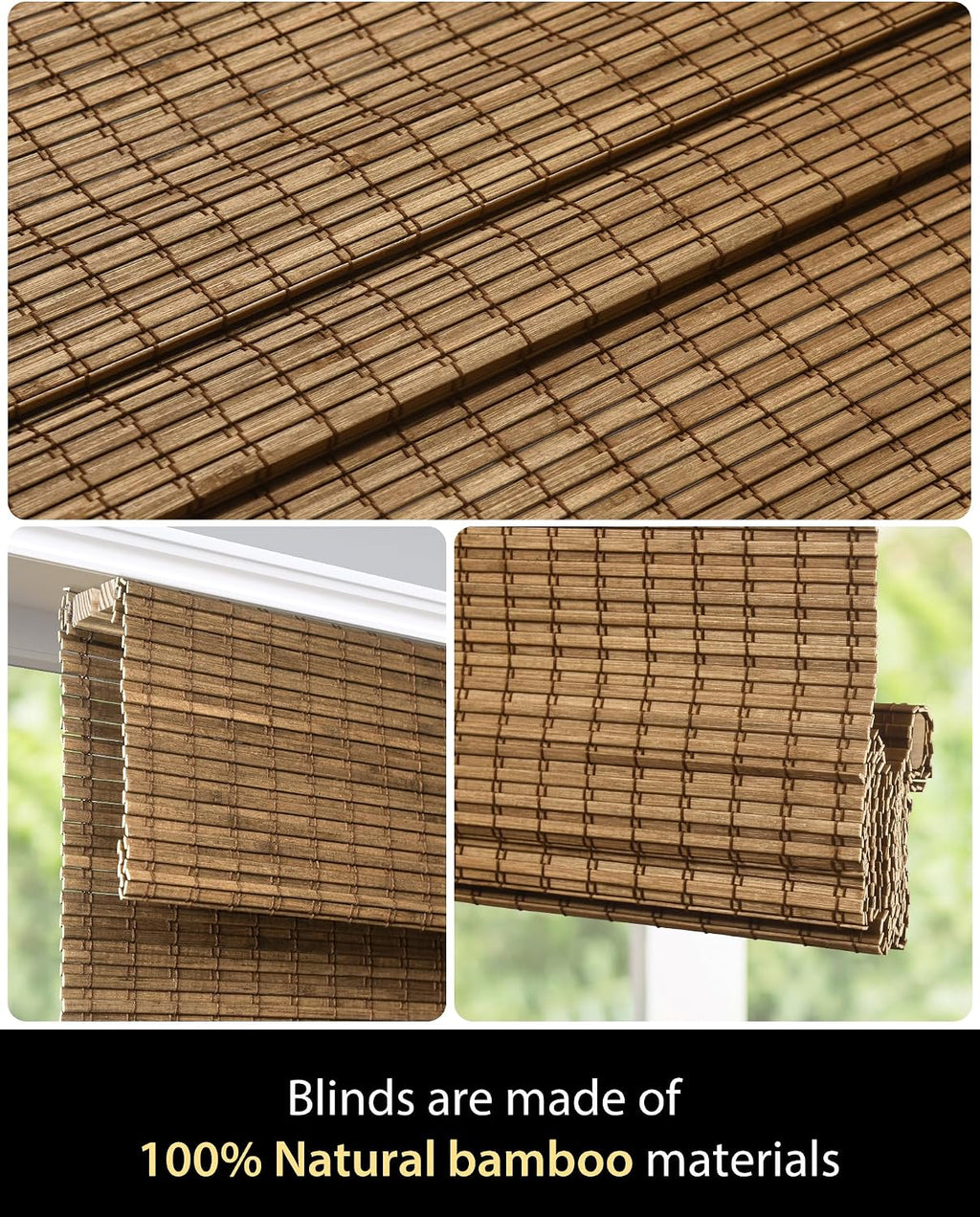 Bamboo Roman Shades